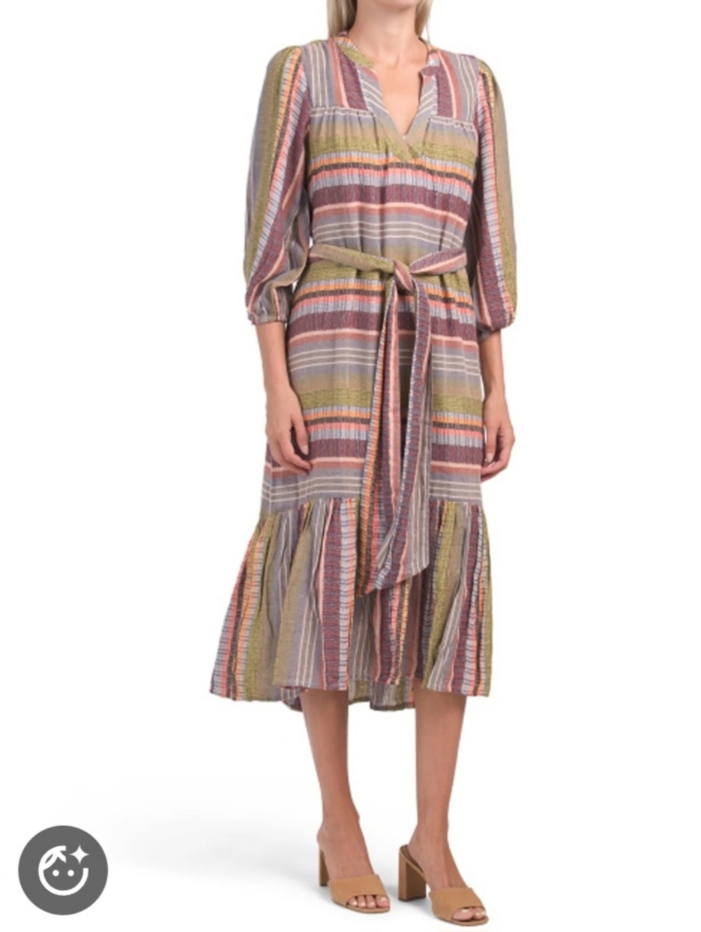 DRA Los Angeles striped boho dress Medium